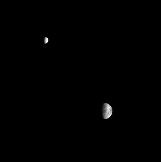 Mimas and Dione