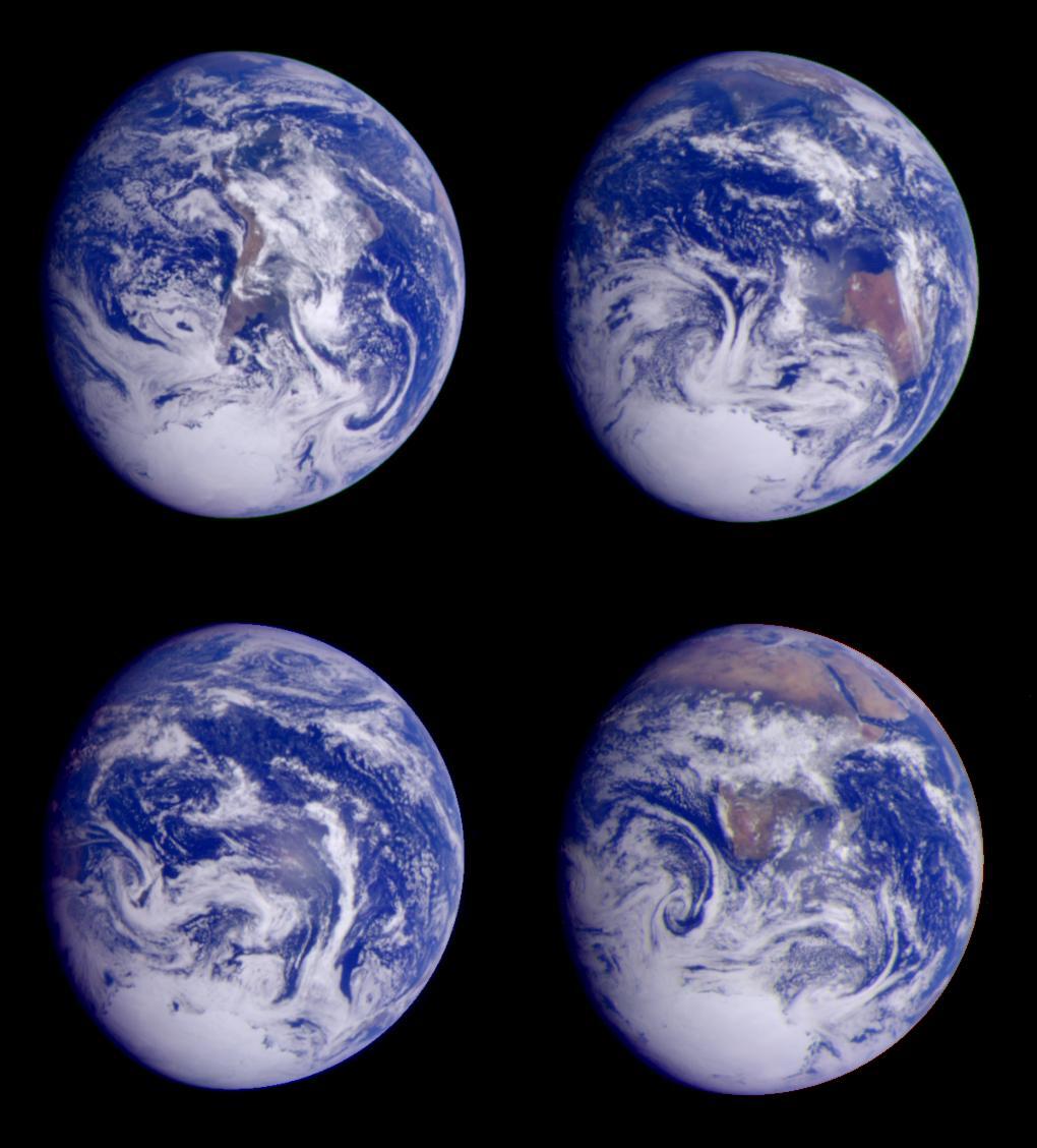 Global images of Earth from Galileo.
