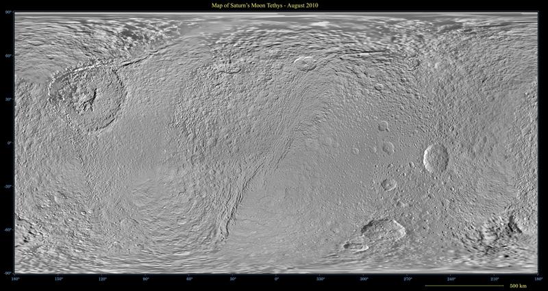 A global map of Saturn's moon Tethys