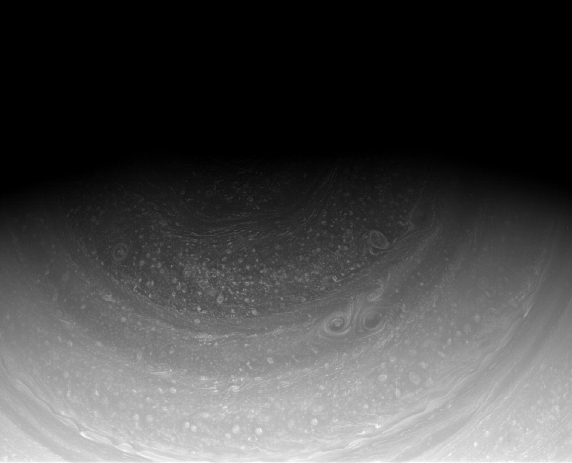 Saturn's north pole