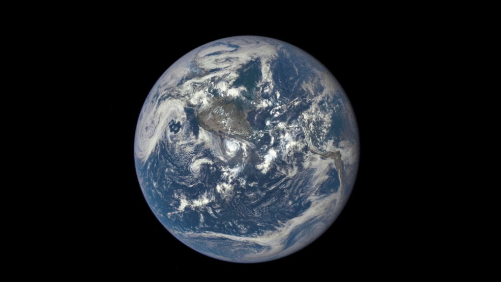 A NASA camera aboard the Deep Space Climate Observatory (DSCOVR) satellite captured a unique view of the moon as it moved in front of the sunlit side of Earth last month.