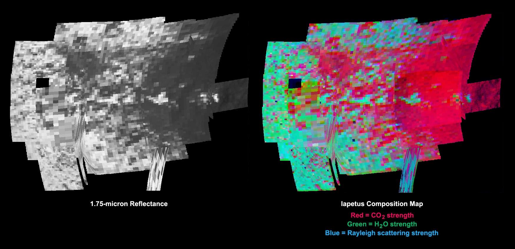Two views of Iapetus