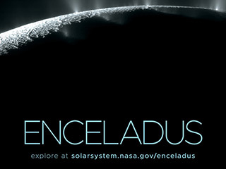 Saturn's Moon Enceladus Poster - Version D