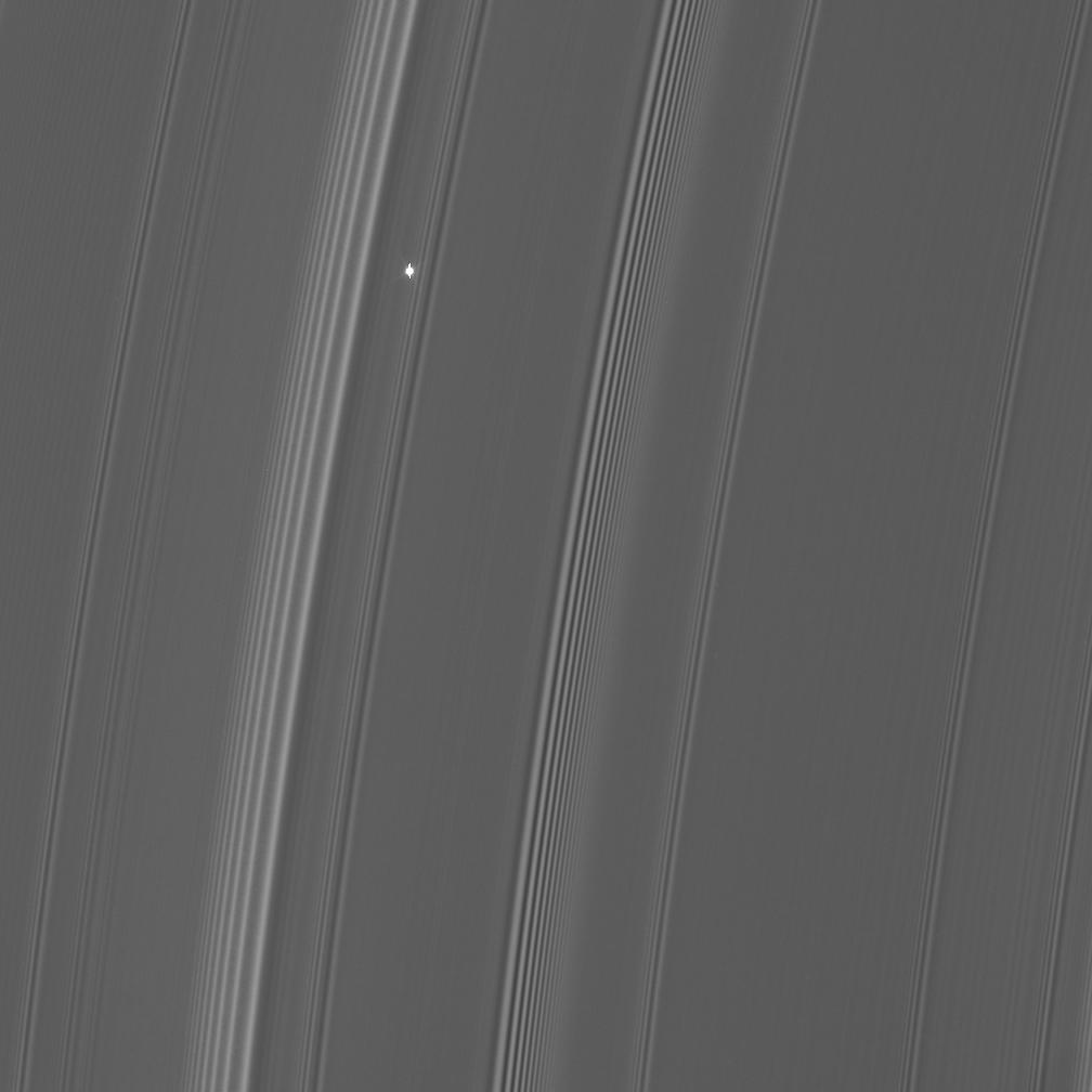 Aldebaran behind Saturn's rings