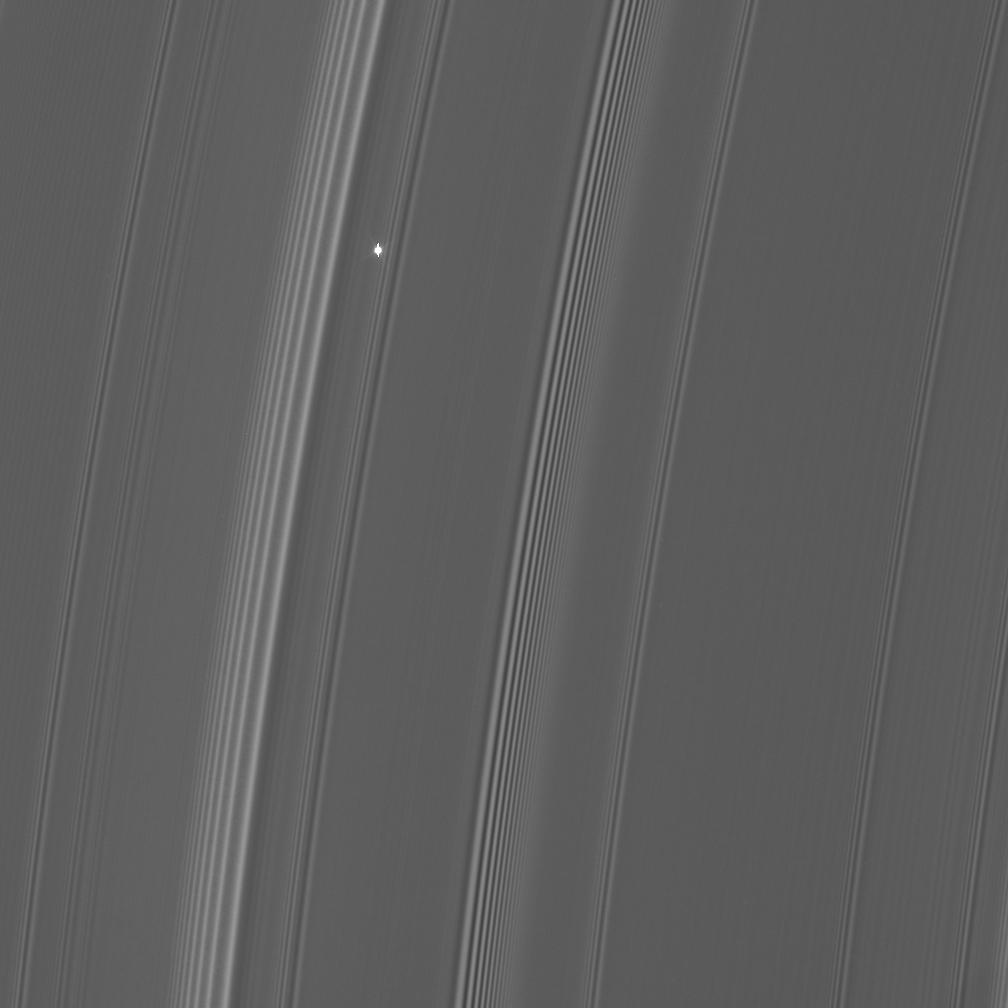 Aldebaran behind Saturn's rings