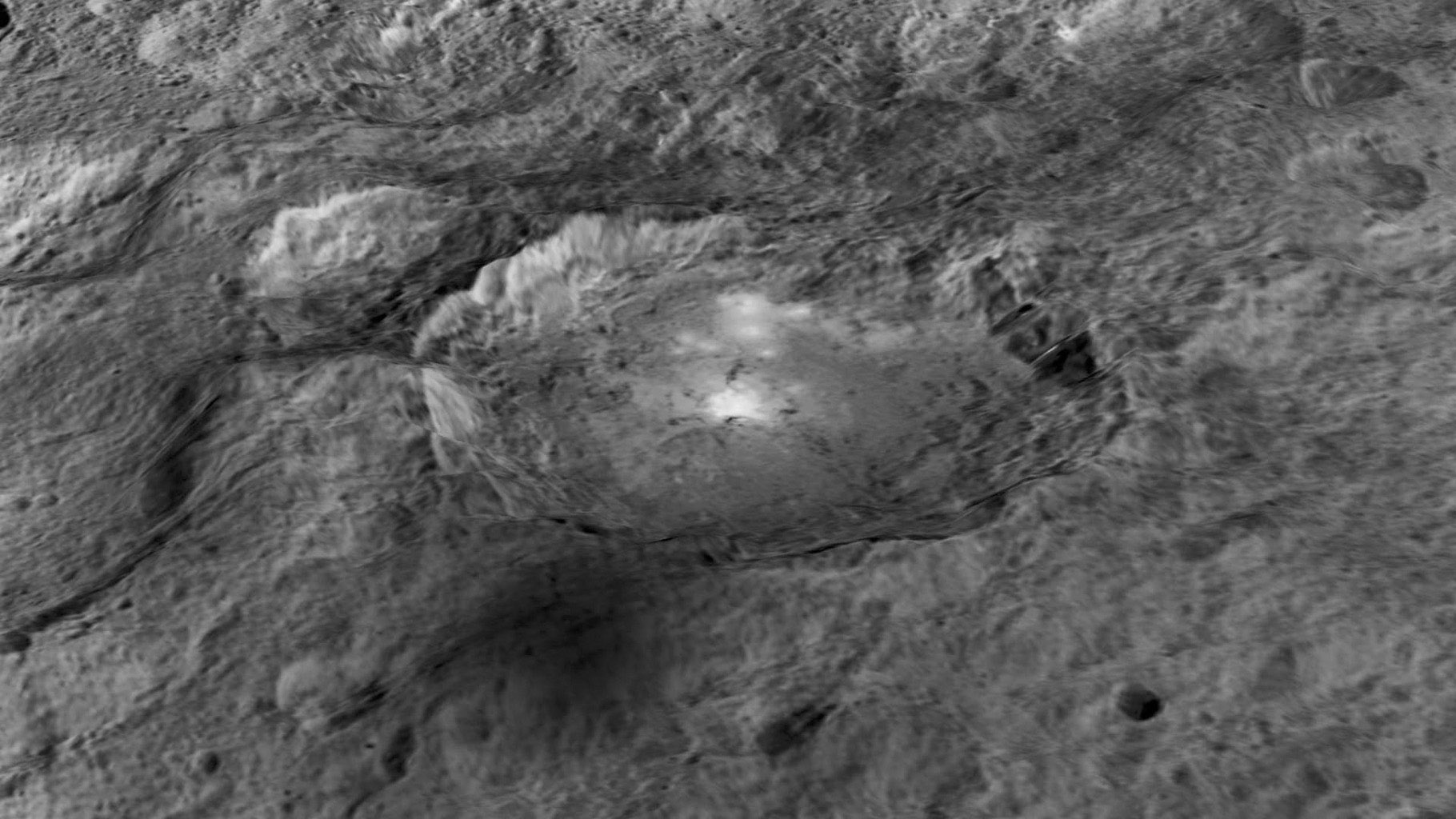 Occator Crater: Enhanced View
