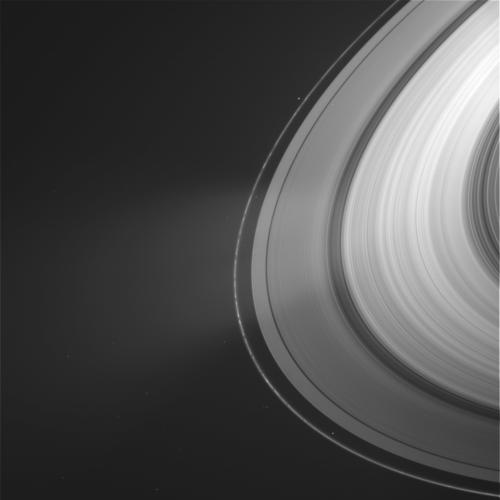 Raw image of Atlas taken by Cassini