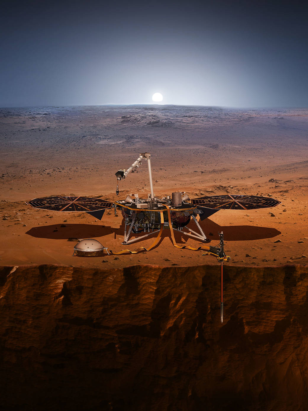 NASA's InSight lander on Mars