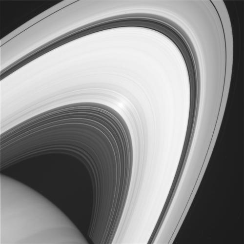 Raw image of the sun taken by Cassini