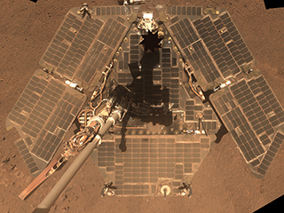 Windswept Opportunity Rover
