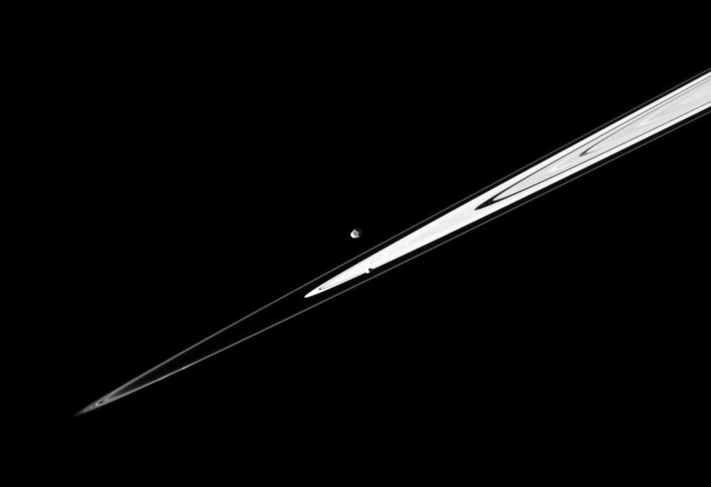 Janus, Pandora and Saturn's rings