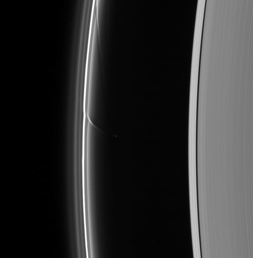 Saturn's rings and Prometheus