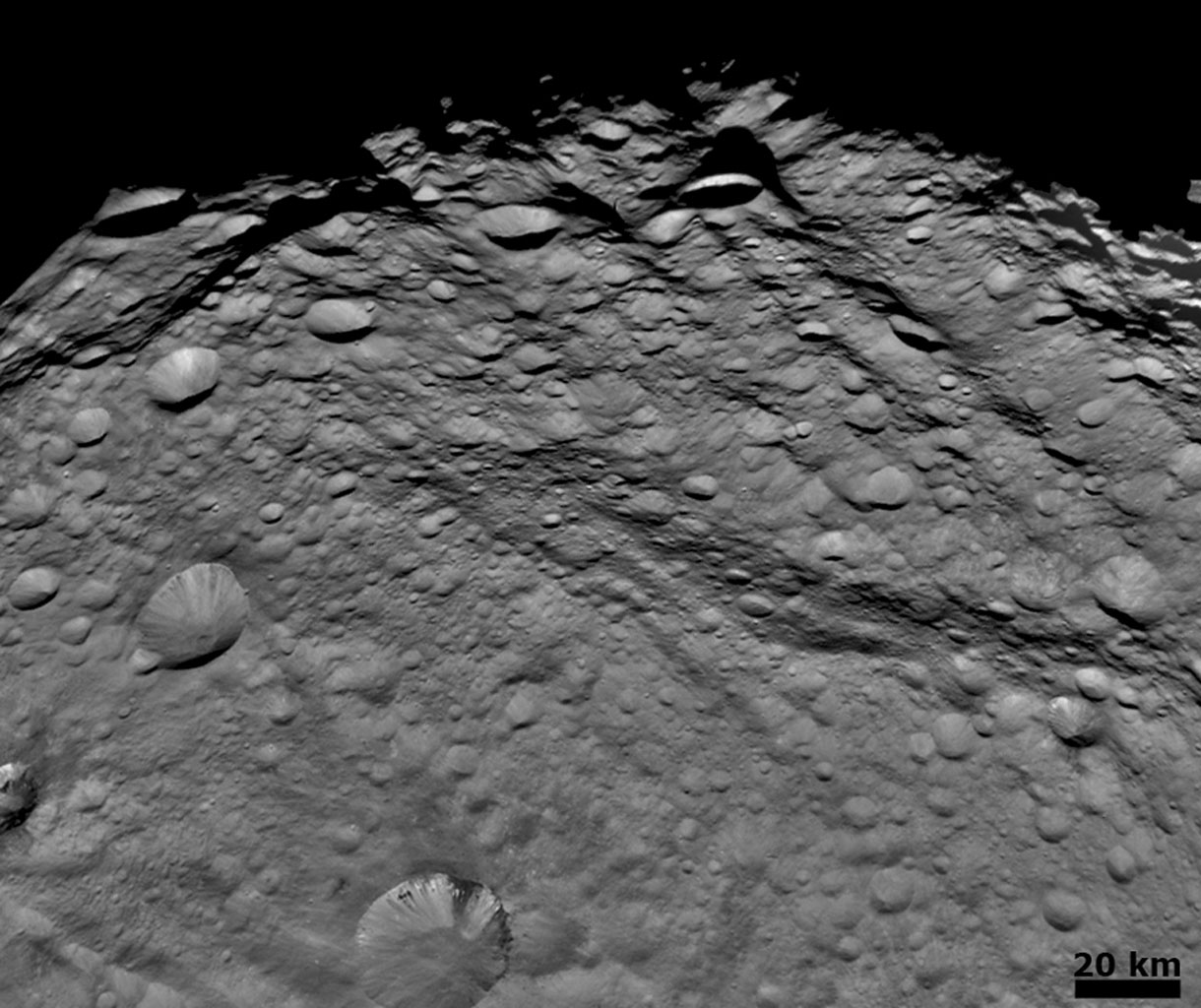 Densely Cratered Terrain Near the Terminator