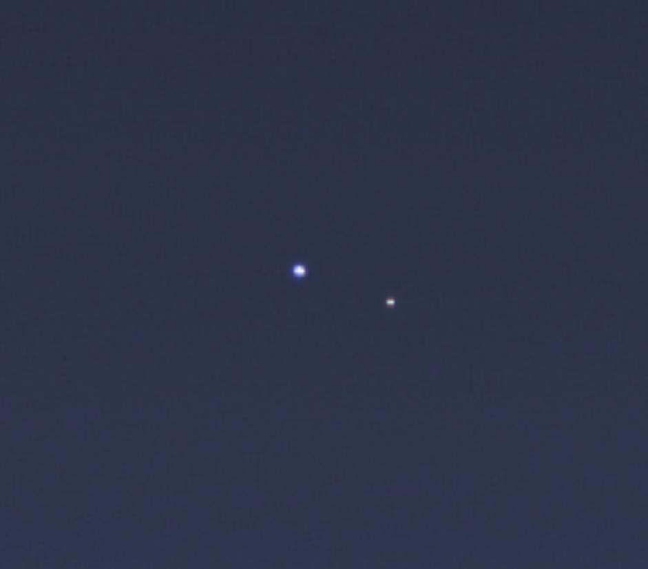 Earth and moon from Saturn