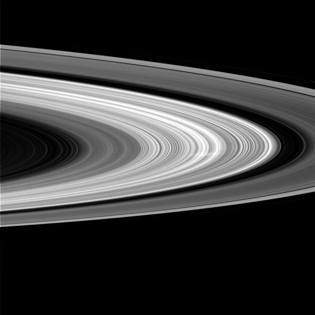 Saturn's ring with a spoke