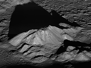 Tycho Crater's Central Peak on the Moon