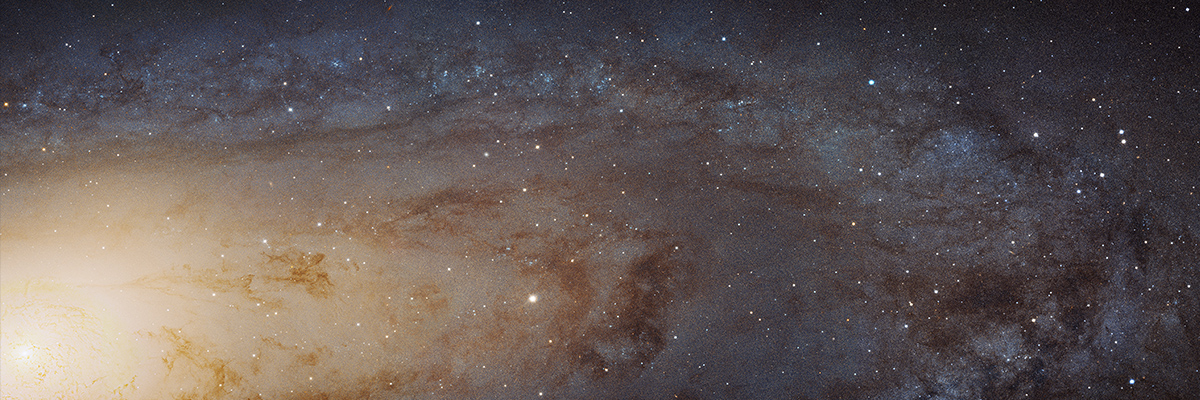 The largest NASA Hubble Space Telescope image ever assembled, this sweeping bird’s-eye view of a portion of the Andromeda galaxy (M31) is the sharpest large composite image ever taken of our galactic next-door neighbor. 