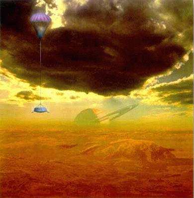 Probe over Titan