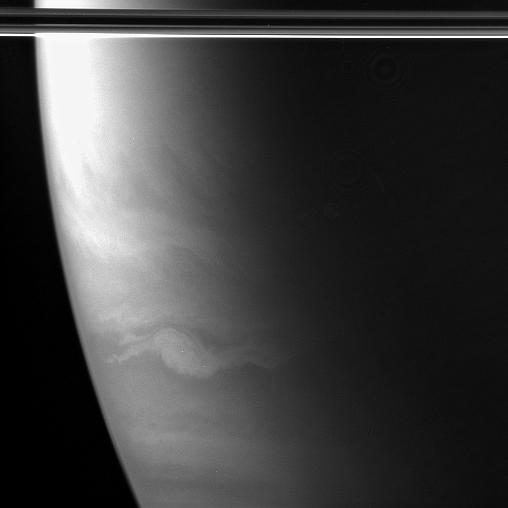 Close-up of Saturn's southern hemisphere