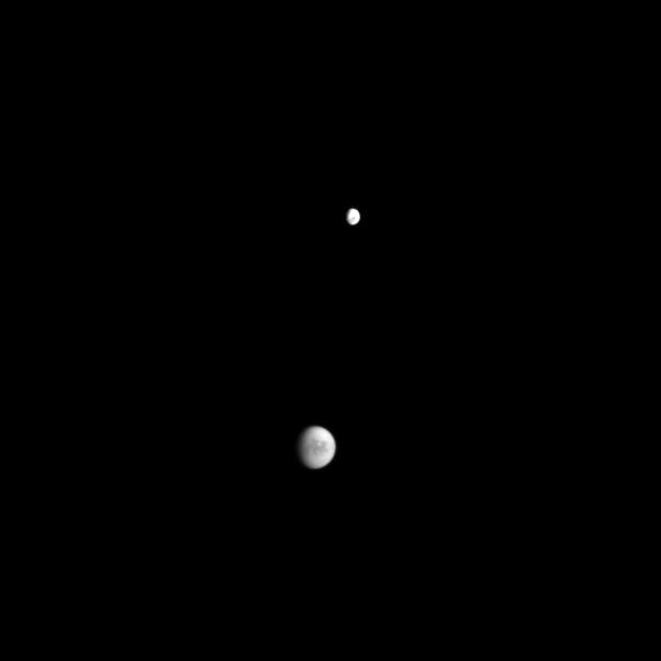 Dione and Titan