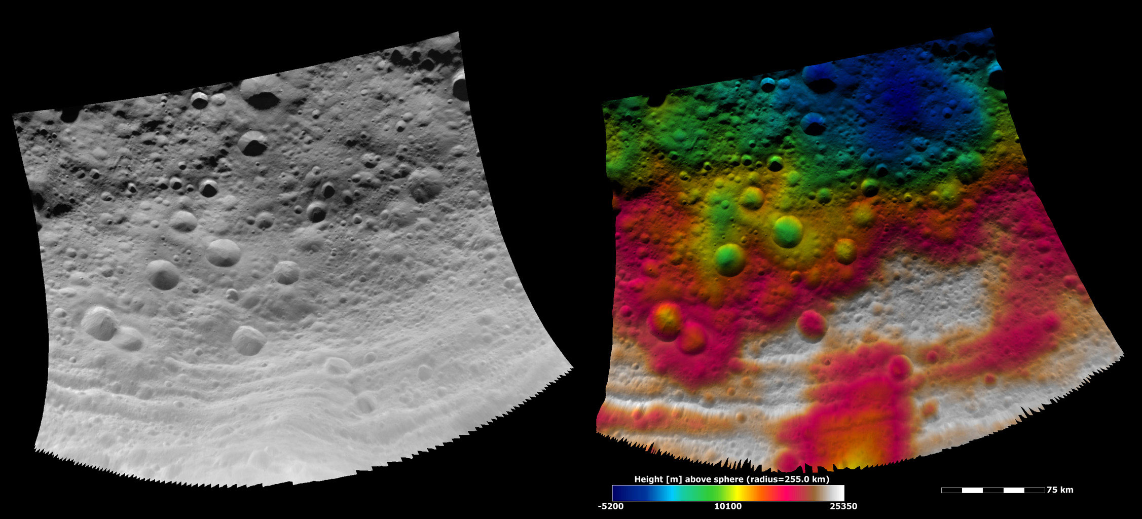 Topography of Vesta's Equatorial Region III