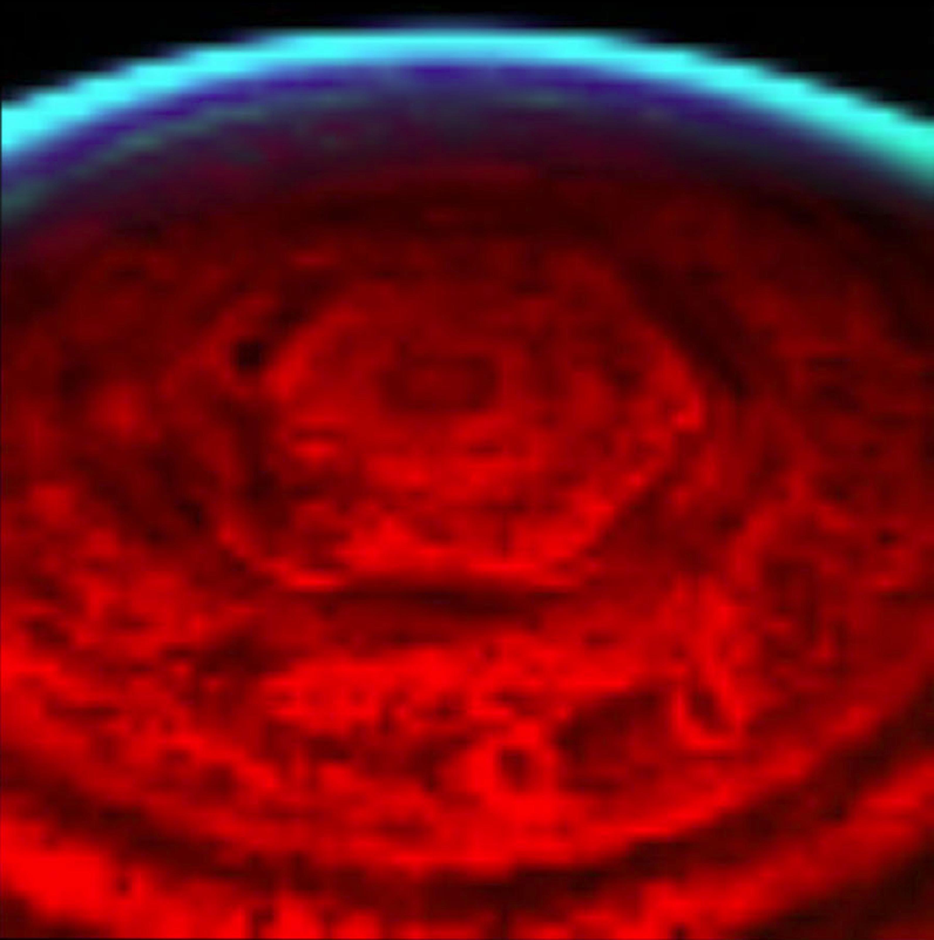 Hexagon feature in Saturn's north polar region