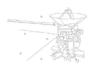 Cassini Mission to Saturn Coloring Page