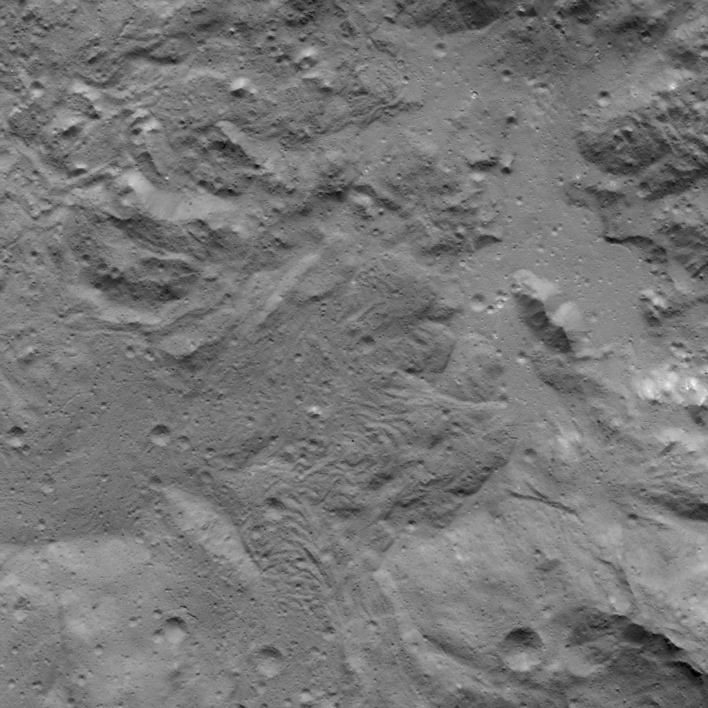 Fracture Network in Occator Crater