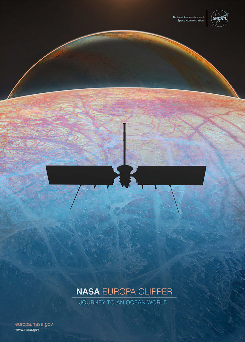 Posters for Europa Clipper mission