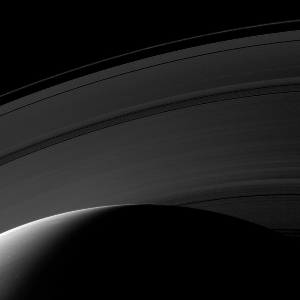 Saturn's northern hemisphere and the rings