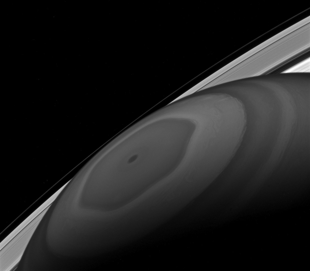 The north pole of Saturn