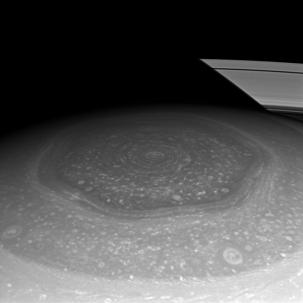 A vortex on Saturn