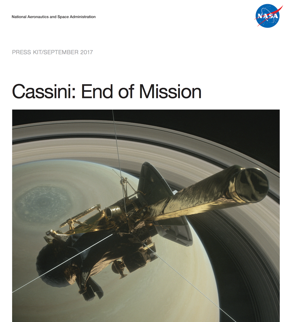 cassini end of mission press kit