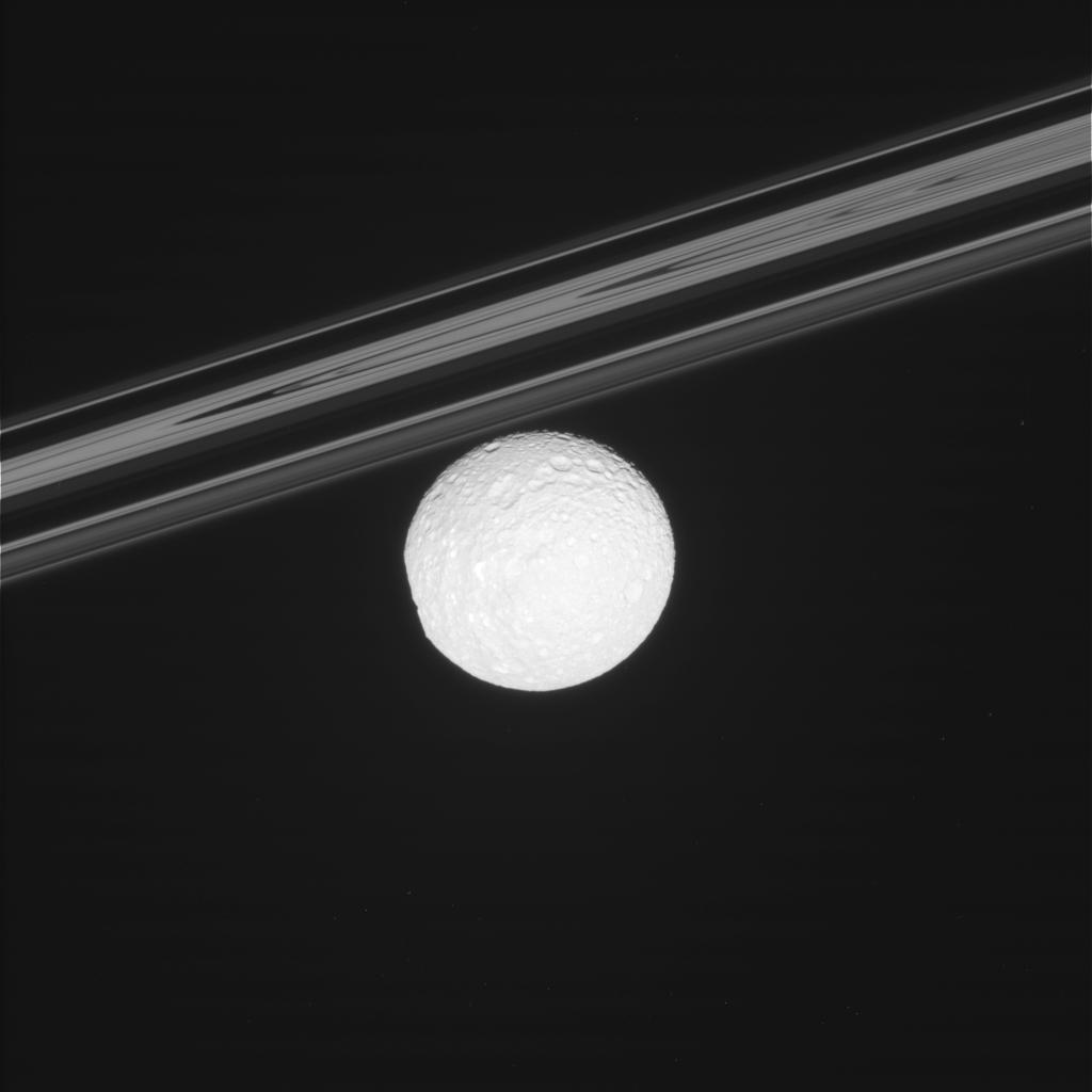 Mimas and Rings