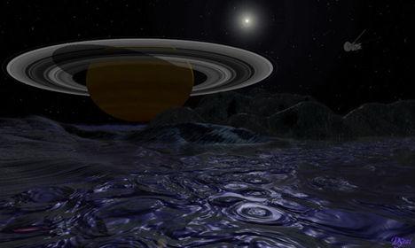 Iapetus' Dark Surface