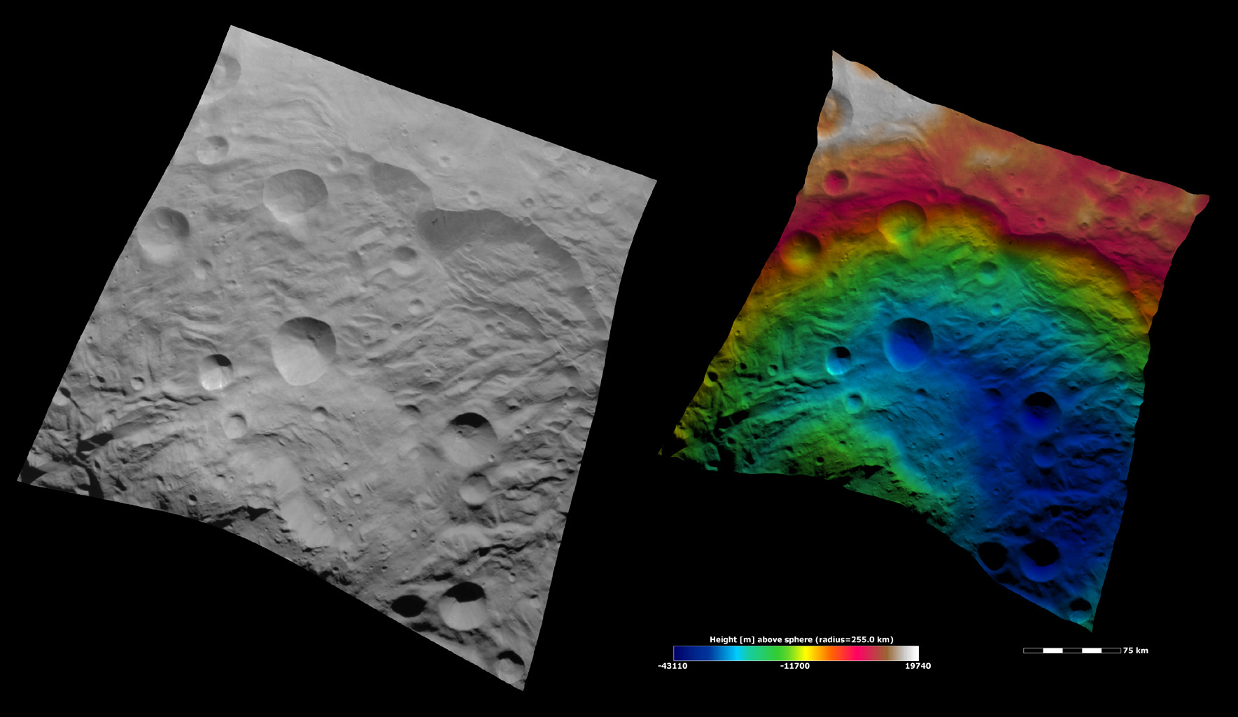 Topography of Vesta's South Polar Region I