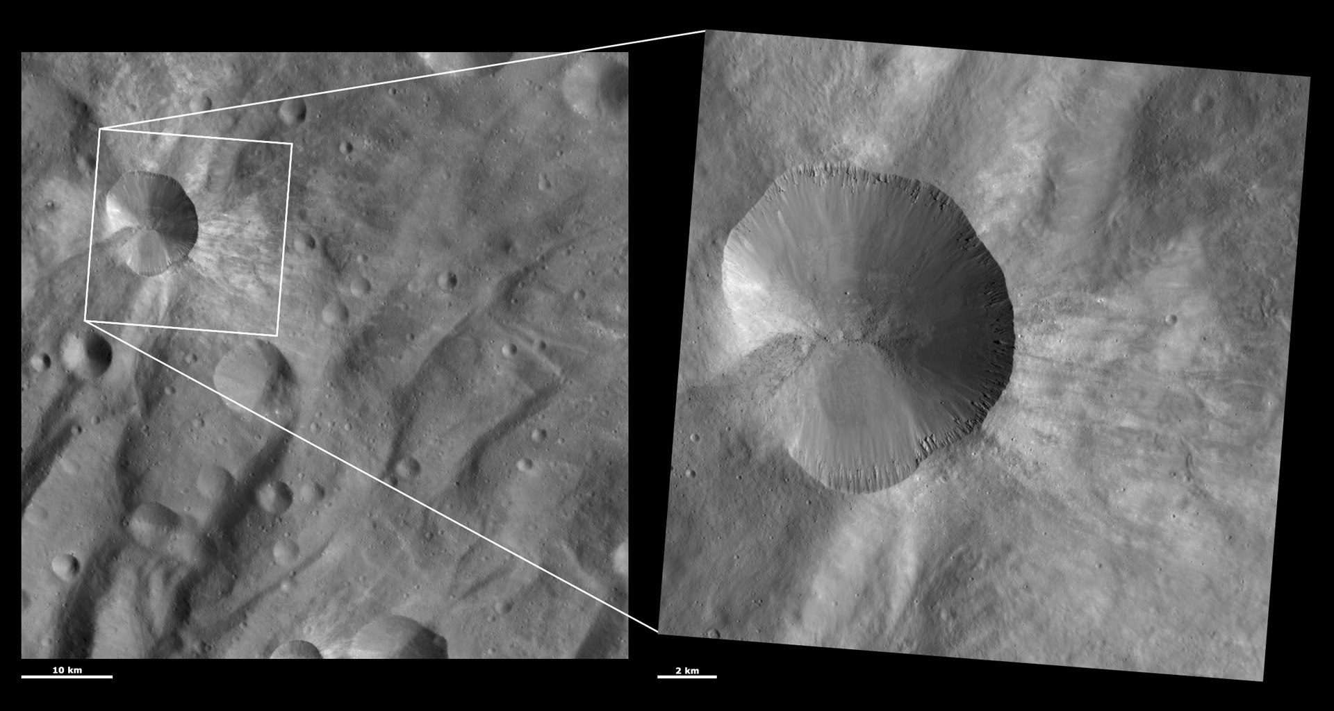 HAMO and LAMO Images of Canuleia Crater