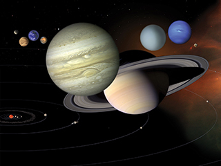 Solar System Scales (Artist's Concept)