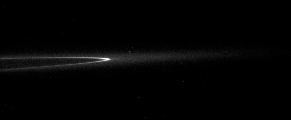 The bright arc in Saturn's faint G ring