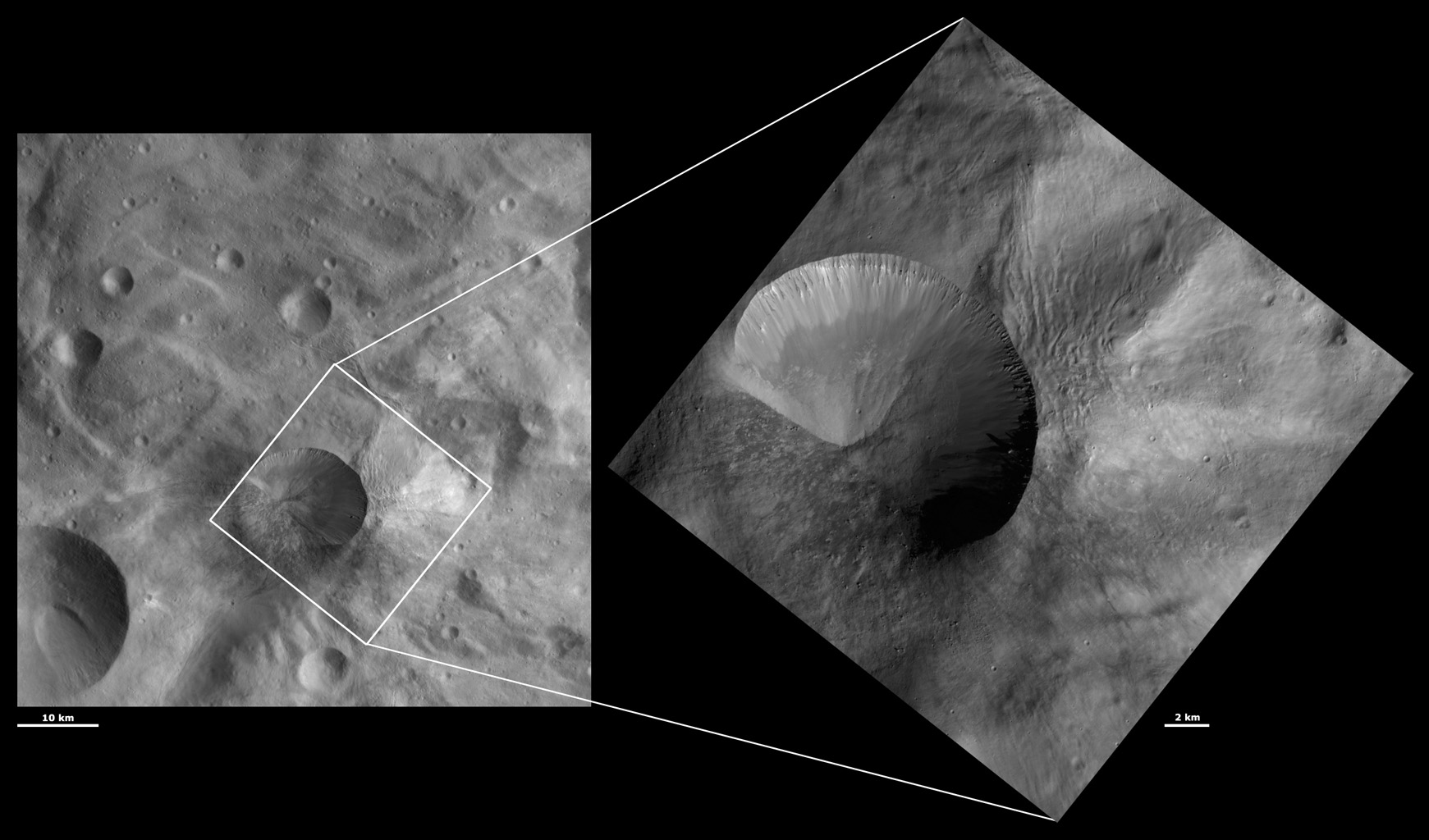 HAMO and LAMO Images of Antonia Crater