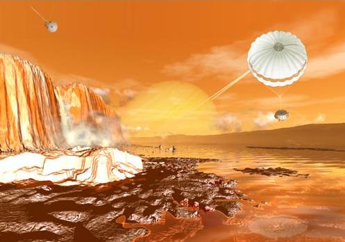 Landing on Titan's surface