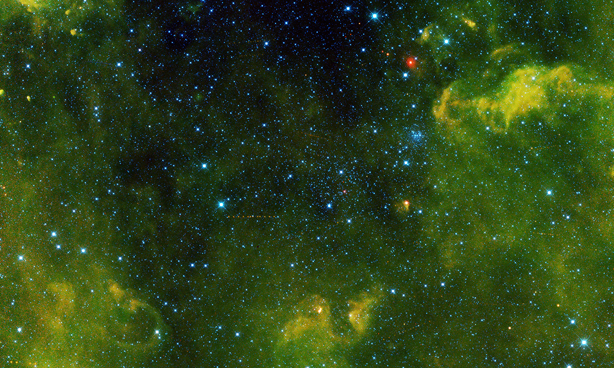 More than 100 asteroids were captured in this view from NASA's Wide-field Infrared Survey Explorer, or WISE, during its primary all-sky survey.