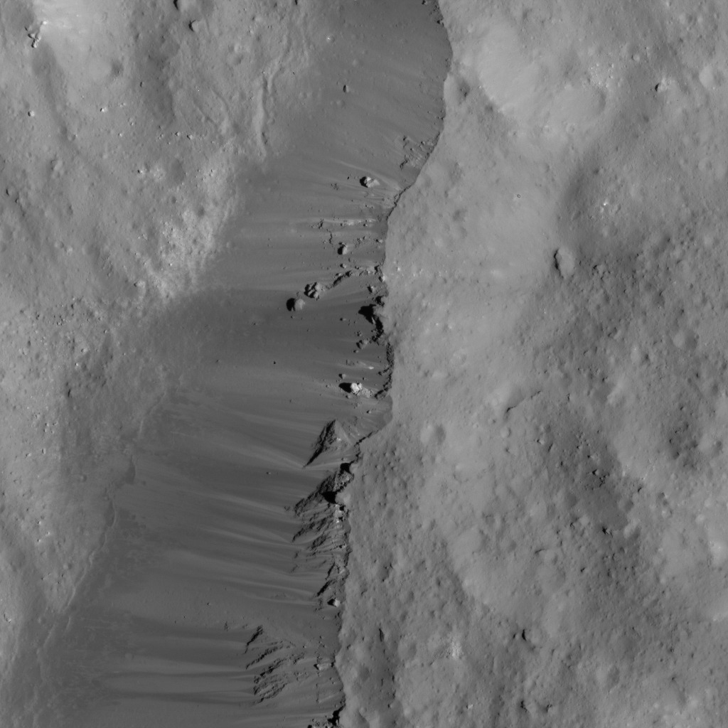 Occator Crater's Eastern Rim