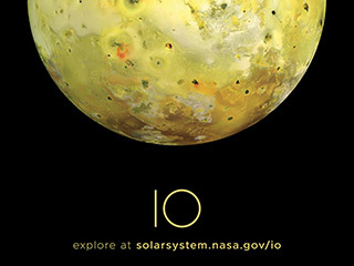 Jupiter's Moon Io Poster - Version A