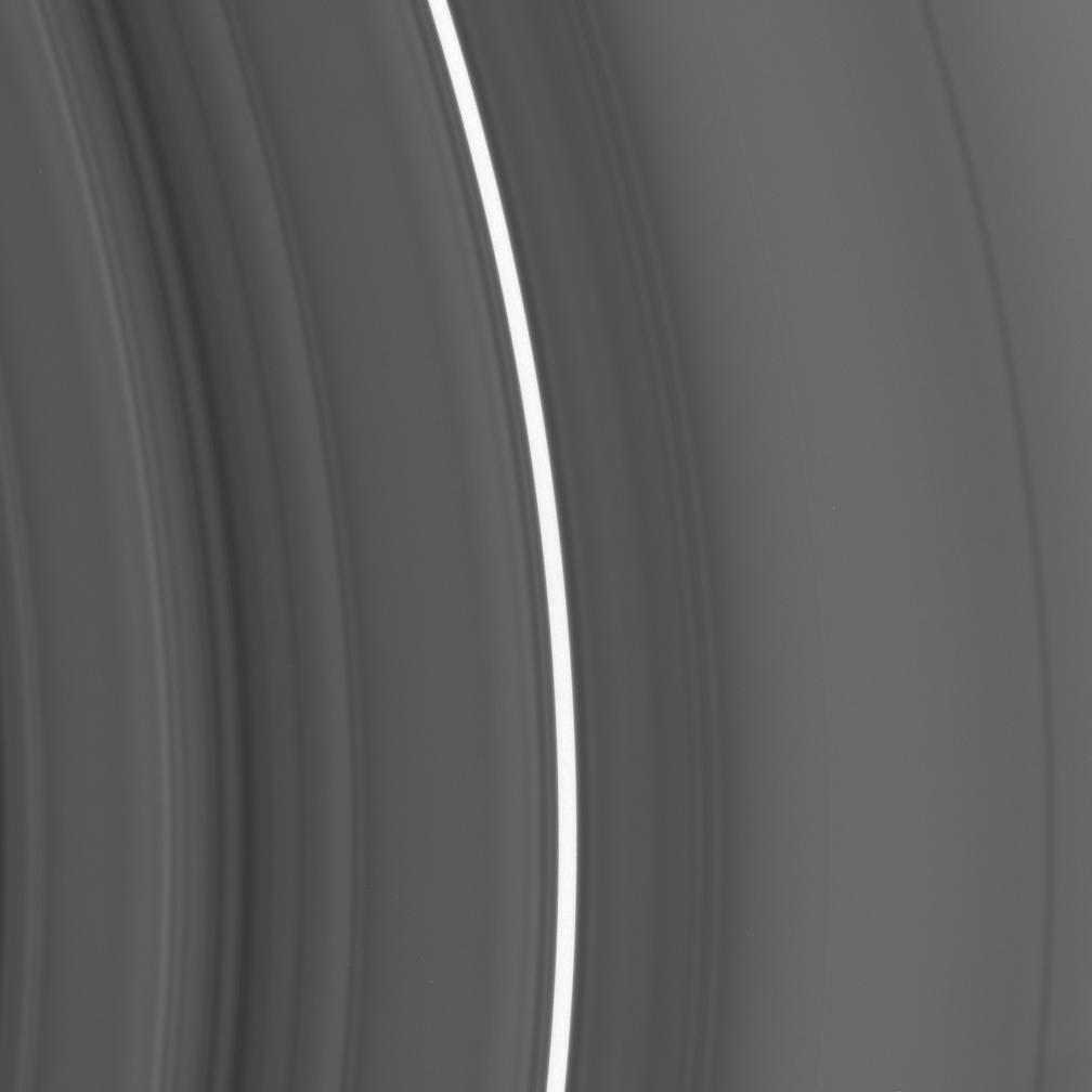 an image of the Saturn C ring centered 