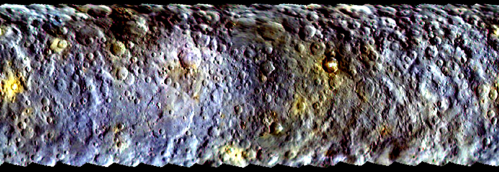 Dawn's First Color Map of Ceres