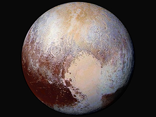 Pluto Dazzles in False Color