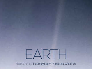 Earth Poster - Version G - The Pale Blue Dot