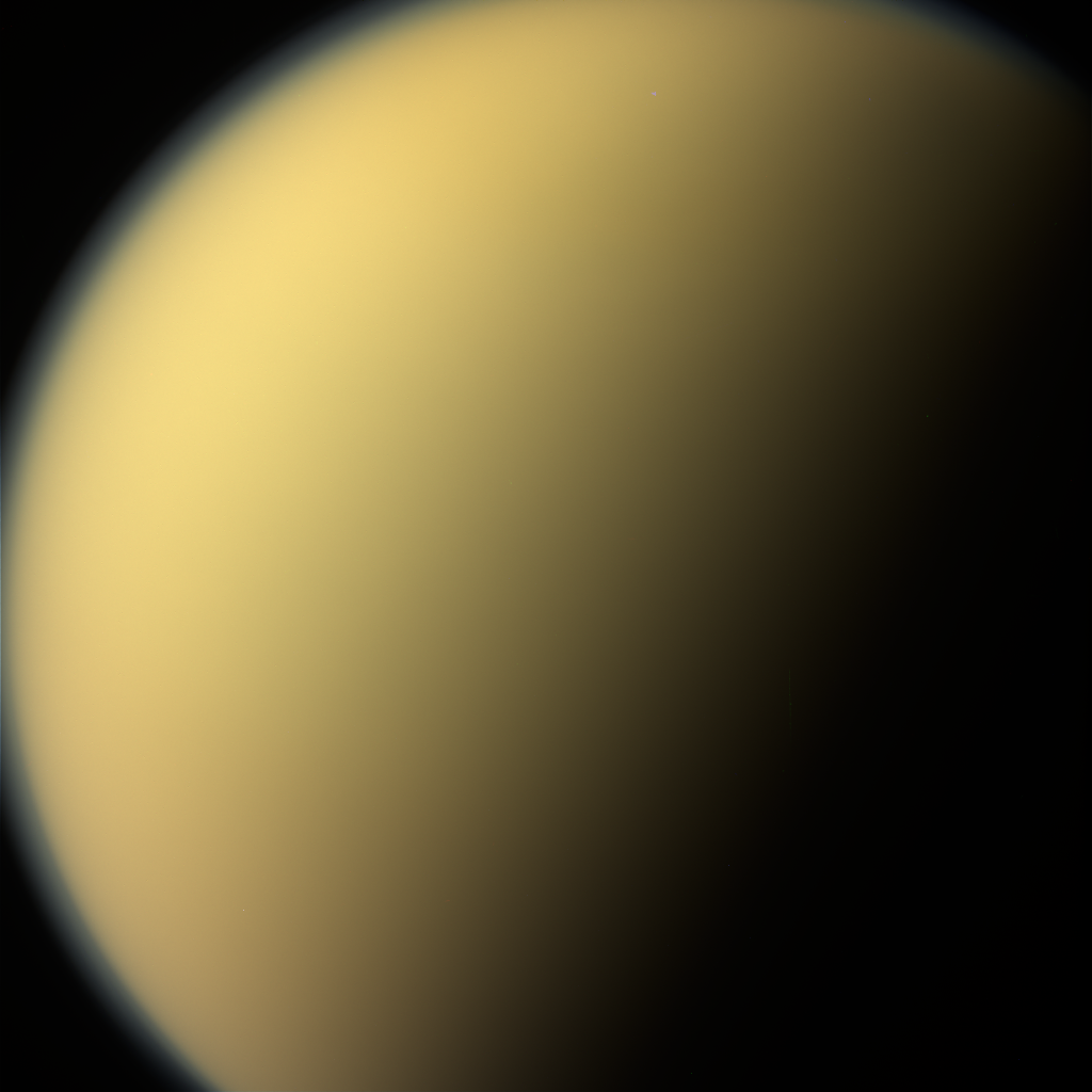 Color image of Saturn's moon Titan.