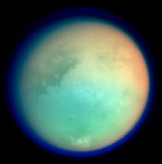 Titan in False Color